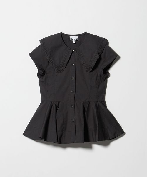 GANNI/＜GANNI＞ビッグカラー ノースリーブ ブラウス/シャツ / ブラウス