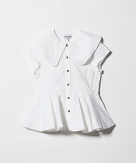 GANNI/＜GANNI＞ビッグカラー ノースリーブ ブラウス/シャツ / ブラウス