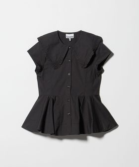 GANNI/＜GANNI＞ビッグカラー ノースリーブ ブラウス/シャツ / ブラウス