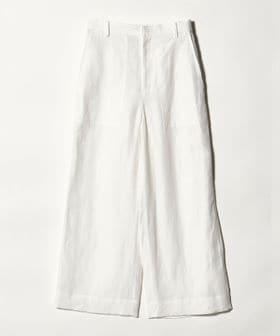 UNITED ARROWS/リネン パッチポケット イージーパンツ WHITE ‐ウォッシャブル‐/イージーパンツ