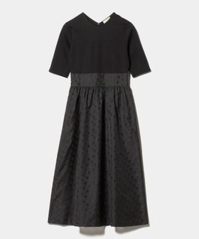 UNITED ARROWS/フィット&フレア シアー ドット ワンピース ‐ウォッシャブル‐/ワンピース