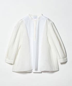 UNITED ARROWS/シアー コンビ フレア シャツ/シャツ / ブラウス