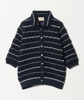 UNITED ARROWS/YTM ラメ ニットポロ カーディガン ‐ウォッシャブル‐/カーディガン / ボレロ