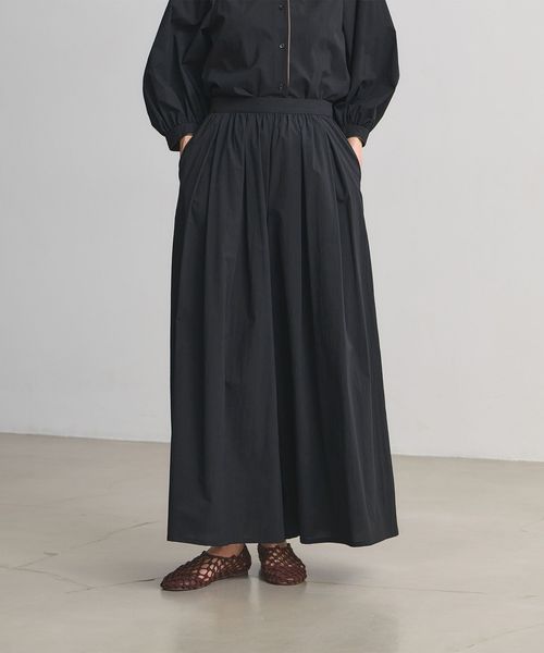 UNITED ARROWS/ギャザー フレア パンツ ‐はっ水 ウォッシャブル‐/その他パンツ