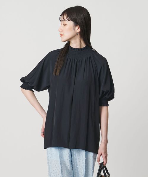 UNITED ARROWS/シャーリング ハイネック シャツ ブラウス/シャツ / ブラウス