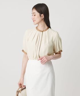 UNITED ARROWS/バイカラーパイピング ショートスリーブ ブラウス/シャツ / ブラウス