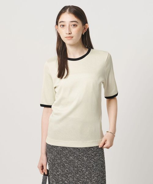 UNITED ARROWS/リブ バイカラーパイピング Tシャツ/Tシャツ / カットソー