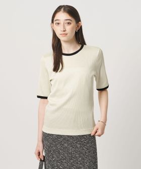 UNITED ARROWS/リブ バイカラーパイピング Tシャツ/Tシャツ / カットソー
