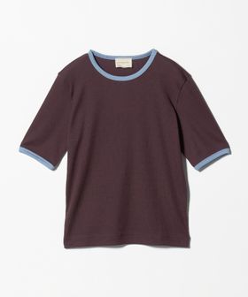 UNITED ARROWS/リブ バイカラーパイピング Tシャツ/Tシャツ / カットソー