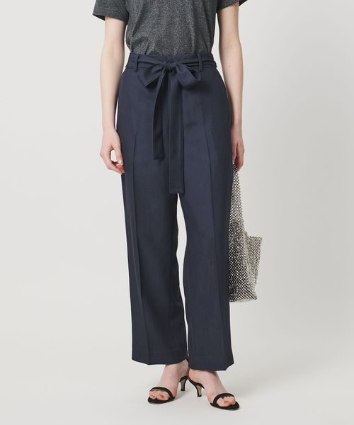 UNITED ARROWS/スラブ リボン テーパードパンツ/スラックス