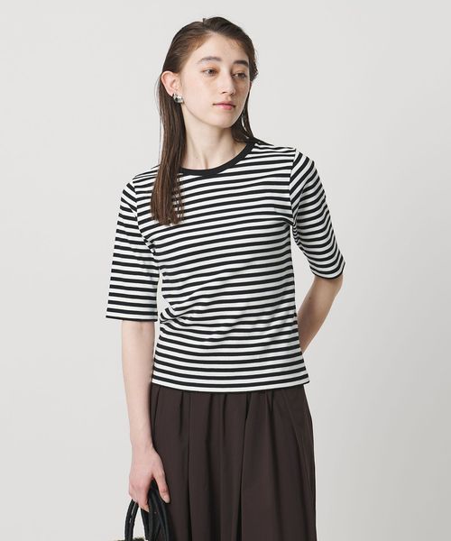 UNITED ARROWS/５分袖 コットン フライス Tシャツ/Tシャツ / カットソー