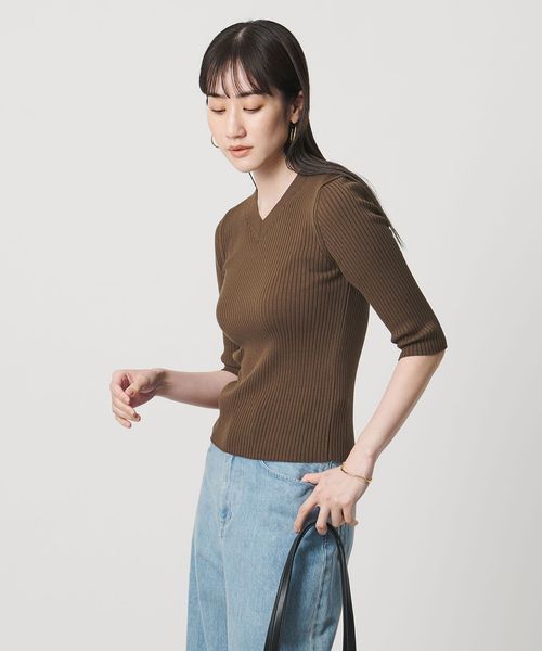 UNITED ARROWS/リブ Vネック ニット ‐ウォッシャブル‐/ニット / セーター