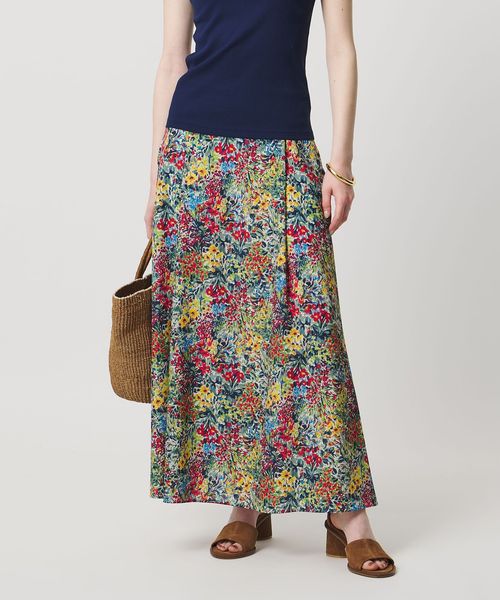 UNITED ARROWS/フラワー プリント スカート/ミモレ / ロング