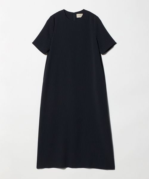 UNITED ARROWS/Drapy ピンストライプ ショートスリーブ ワンピース ‐ウォッシャブル‐/ワンピース