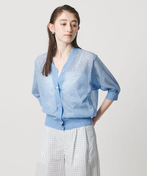 UNITED ARROWS/シアー Vネック カーディガン ‐ウォッシャブル‐/カーディガン / ボレロ