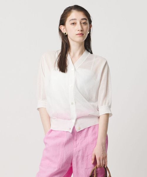 UNITED ARROWS/シアー Vネック カーディガン ‐ウォッシャブル‐/カーディガン / ボレロ