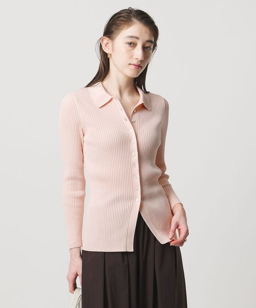 UNITED ARROWS/リブ ポロニット カーディガン ‐ウォッシャブル‐/カーディガン / ボレロ