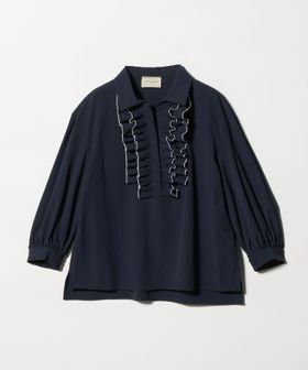 UNITED ARROWS/メロー フリル スキッパー パフ ブラウス ‐防しわ 吸水速乾 UVカット 遮熱性 接触冷感 ウォッシャブル‐/シャツ / ブラウス