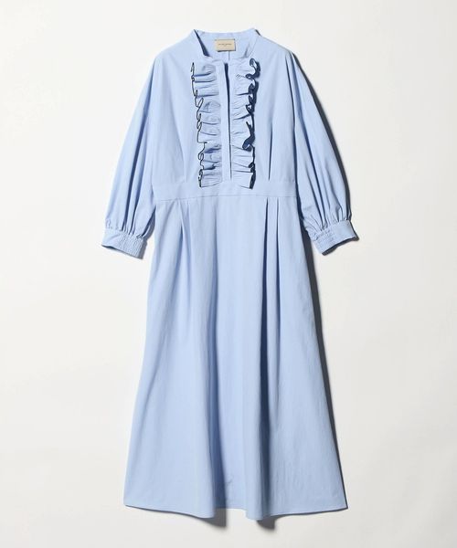 UNITED ARROWS/メロー フリル ワンピース ‐防しわ 吸水速乾 UVカット 遮熱性 接触冷感 ウォッシャブル‐/ワンピース