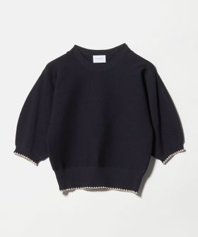 UNITED ARROWS/ハマグリステッチ パフスリーブ ニット ‐ウォッシャブル‐/ニット / セーター