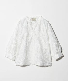 UNITED ARROWS/ラメ カット ジャガード ブラウス ‐ウォッシャブル‐/シャツ / ブラウス
