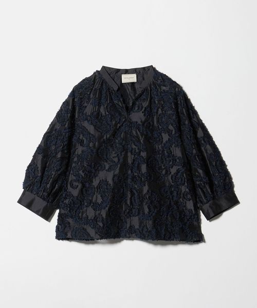 UNITED ARROWS/カット ジャガード ブラウス ‐ウォッシャブル‐/シャツ / ブラウス