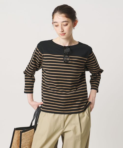 TICCA/【別注】＜TICCA＞ボーダー バック レースアップ カットソー ‐united LOVE project 2026/Tシャツ / カットソー