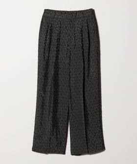 UNITED ARROWS/ドット サテン 2タック ワイドパンツ/スラックス