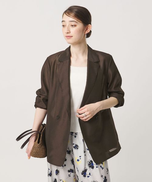 UNITED ARROWS/シアー テーラードジャケット ‐ウォッシャブル‐/テーラードジャケット