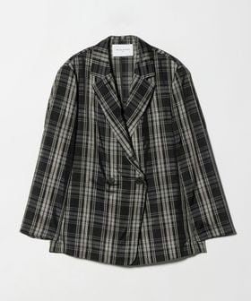 UNITED ARROWS/シアー テーラード チェック ジャケット ‐ウォッシャブル‐/テーラードジャケット