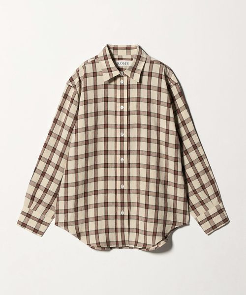 RÓHE/＜ROHE＞オーバー チェック シャツ/シャツ / ブラウス