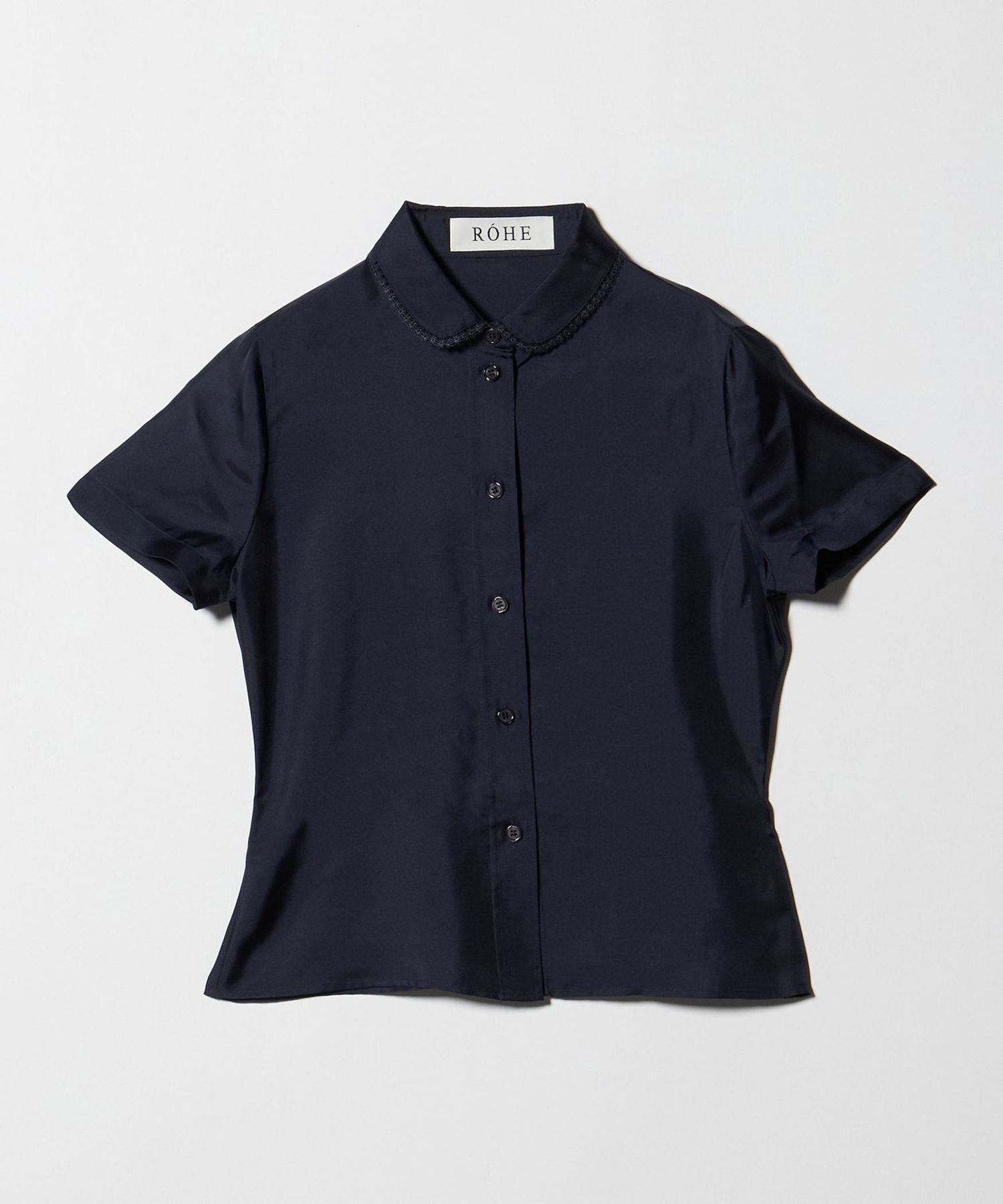 ROHE＞エンブロイダリー フィット シャツ