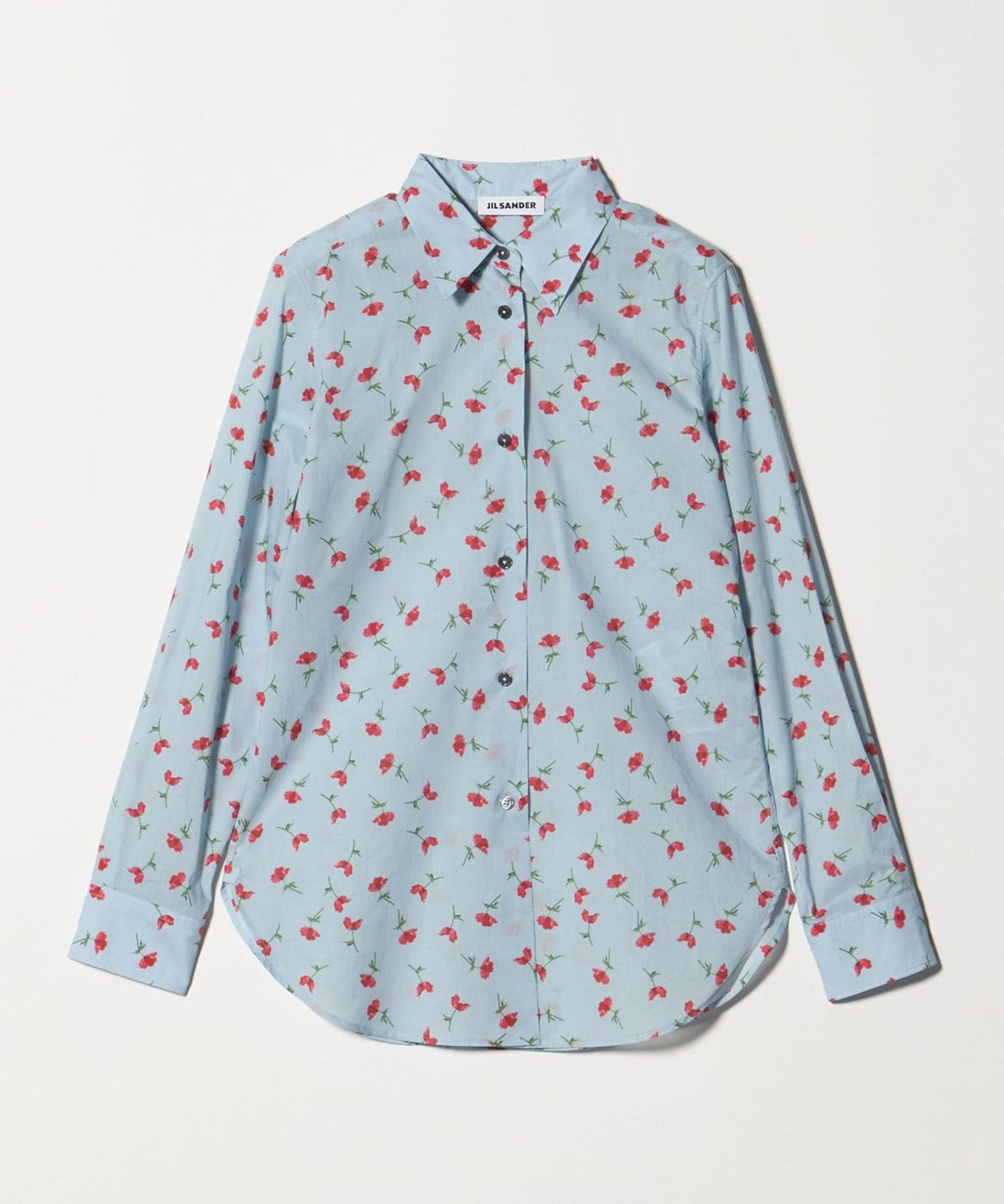 JIL SANDER プリント コットン トップス JIL SANDER(ジル サンダー)｜コットン ポプリン ラッフル トップス