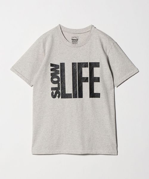 MIXTA/【別注】＜MIXTA＞SLOW LIFE Tシャツ LT.GRAY/Tシャツ / カットソー