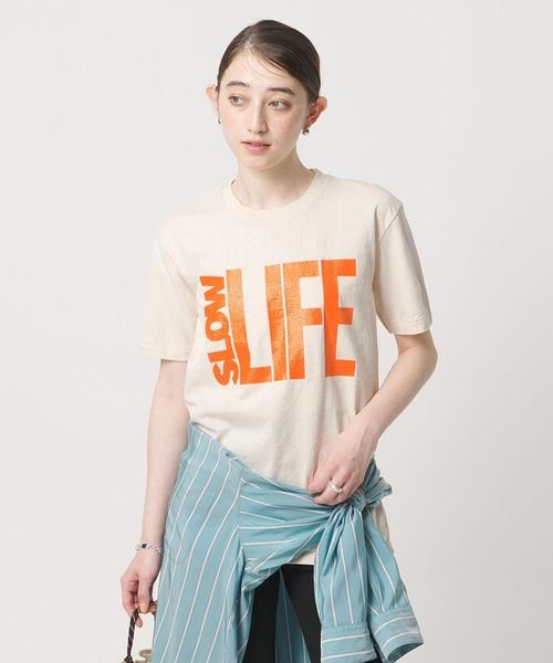 MIXTA/【別注】＜MIXTA＞SLOW LIFE Tシャツ NATURAL/Tシャツ / カットソー
