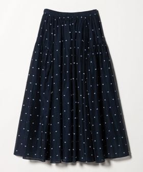 UNITED ARROWS/2トーン ドット ジャガード フレアスカート/ミモレ / ロング