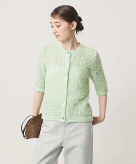 UNITED ARROWS/YTM 7分袖 カラー ミックス カーディガン/カーディガン / ボレロ