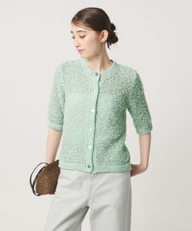 UNITED ARROWS/YTM 7分袖 カラー ミックス カーディガン/カーディガン / ボレロ