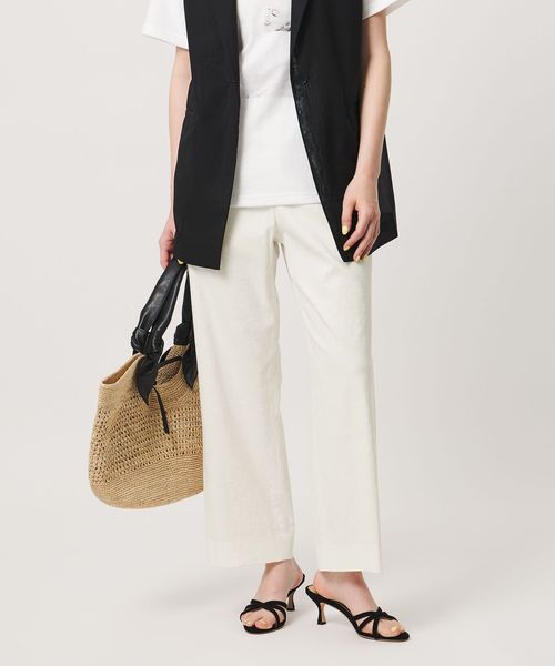 UNITED ARROWS/NALYA クロップドパンツ OFF WHITE/スラックス