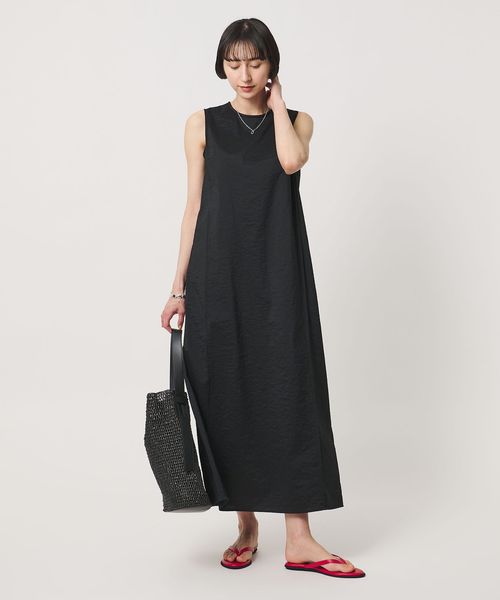 UNITED ARROWS/シアー レイヤード ノースリーブ ワンピース/ワンピース