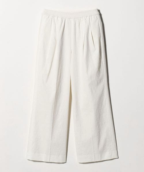 UNITED ARROWS/NALYA リラックス ワイドパンツ OFF WHITE ‐ウォッシャブル‐/スラックス