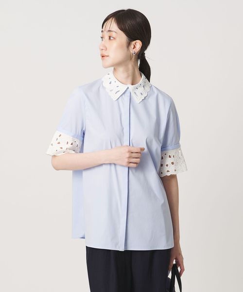 UNITED ARROWS/エンブロイダリー シャツ ブラウス 4WAY/シャツ / ブラウス
