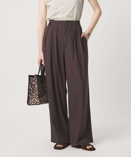 UNITED ARROWS/ジャージー タック ワイドパンツ ‐ウォッシャブル‐/その他パンツ