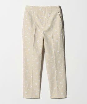 UNITED ARROWS/エンブロイダリー フラワー スリム テーパードパンツ ‐ウォッシャブル‐/スラックス
