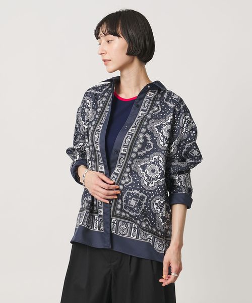 UNITED ARROWS/スカーフ プリント シャツ ‐ウォッシャブル‐/シャツ / ブラウス