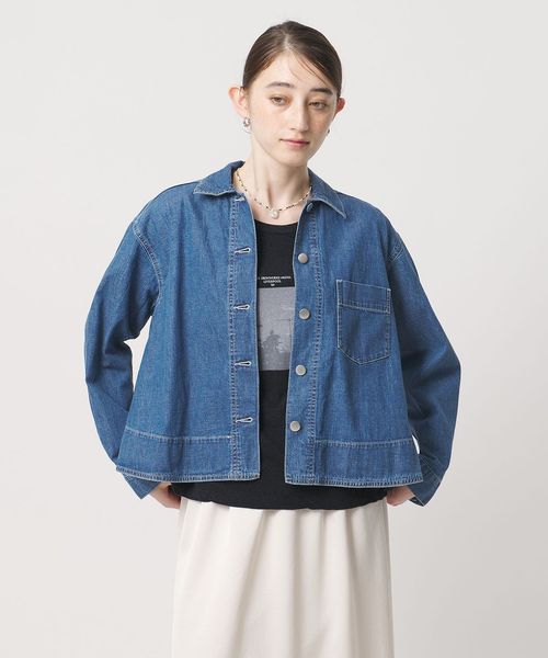 UNITED ARROWS/ステッチ フレア デニムジャケット/デニムジャケット