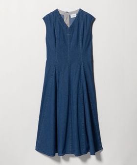 UNITED ARROWS/ステッチ Vネック デニムワンピース/ワンピース
