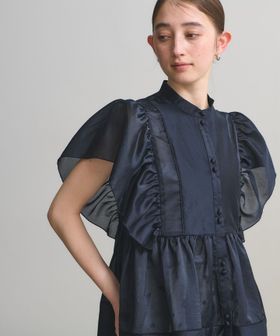 UNITED ARROWS/シルキー ギャザー フリルブラウス ‐ウォッシャブル‐/シャツ / ブラウス