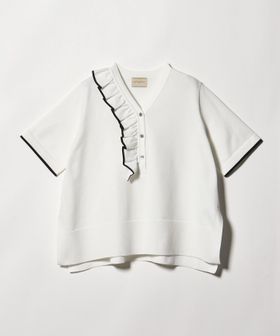 UNITED ARROWS/ミニマル フリル ショートスリーブ ニット/ニット / セーター