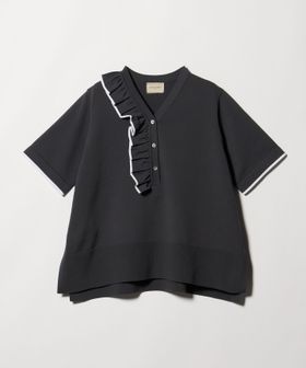 UNITED ARROWS/ミニマル フリル ショートスリーブ ニット/ニット / セーター